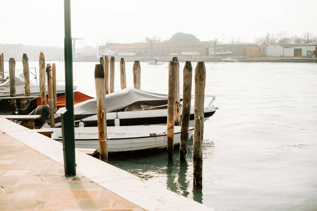 docked boat